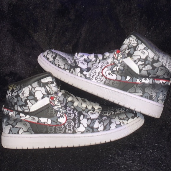 Jordan 1 Custom Bape - Picture 11 of 14